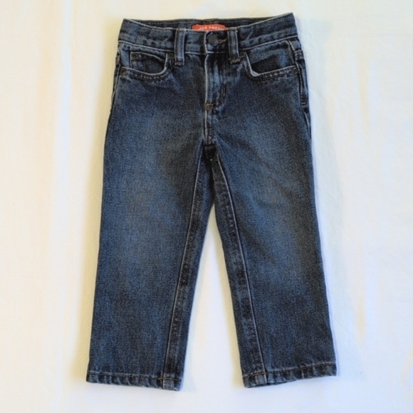 joe fresh classic 5 pocket style blue denim jeans 2T toddler boys - Picture 2 of 9